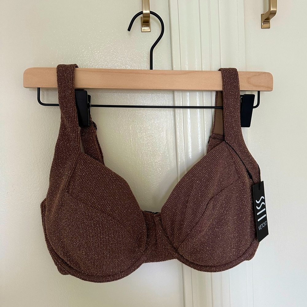 NWT Vetchy Laguna Gold Bikini Top BTLGNGLD